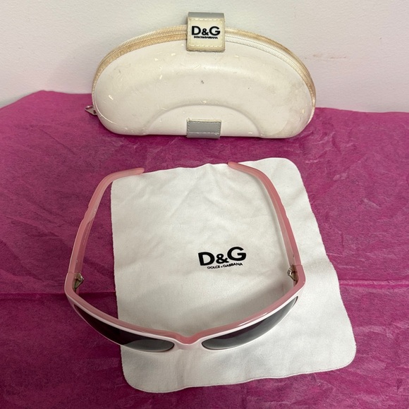 D&G White and Pink Sunglasses Y2K USED main image 7